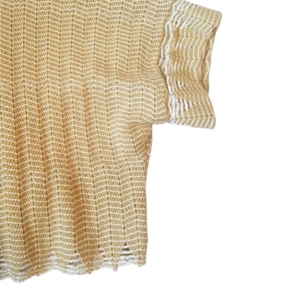 Anthropologie Bolero Small Medium Metallic Shimmer Open Front Topper Shimmering - Picture 6 of 12